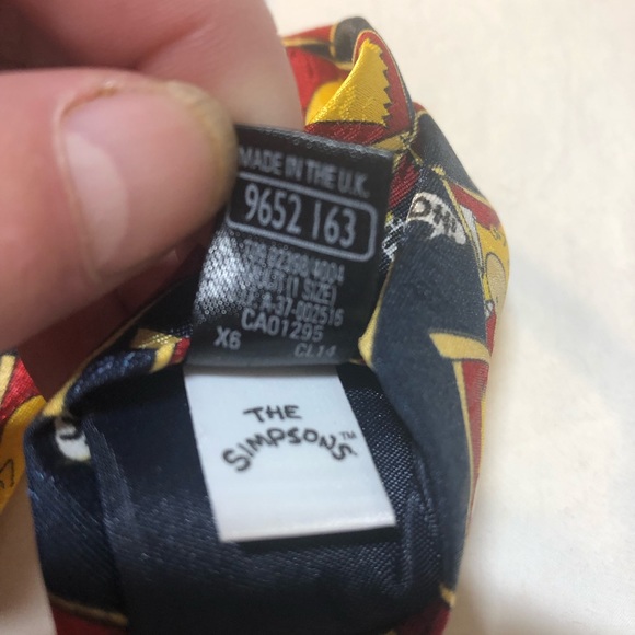 Bart & Homer SIMPSON the SIMPSONS D'oh & Yo Tie by Marks & Spencer Rare UK 1990 - Picture 4 of 8